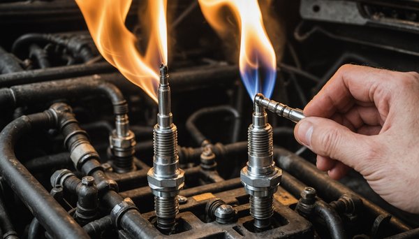 Allumez le feu avec les bougies d'allumage